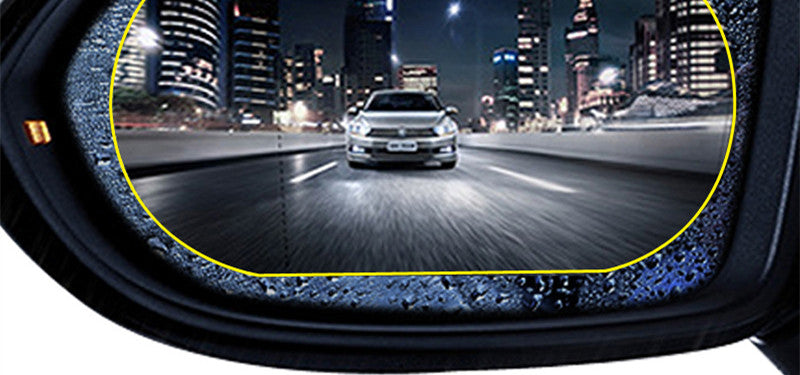 2Pcs Car Rearview Mirror Rainproof Film, Motorcycle, Bus, Bus, Truck, Back Mirror, Waterproof And Anti-Fog Film, Water-Repellent Film