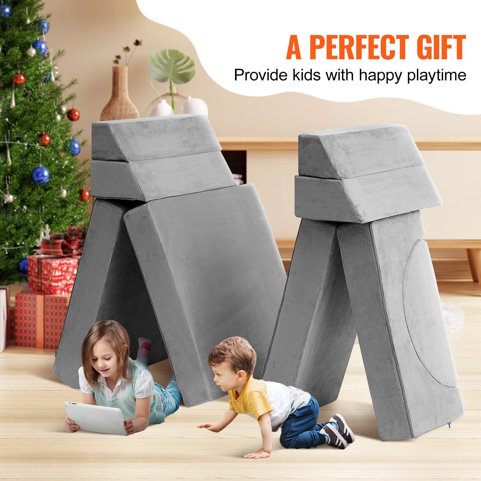 Play Couch, 15pcs Modular Kids Nugget Couch, Toddler Foam Sofa Couch With High-density 25D Sponge For Playing, Creativing, Sleeping, Imaginative Kids Furniture For Bedroom And Playroom